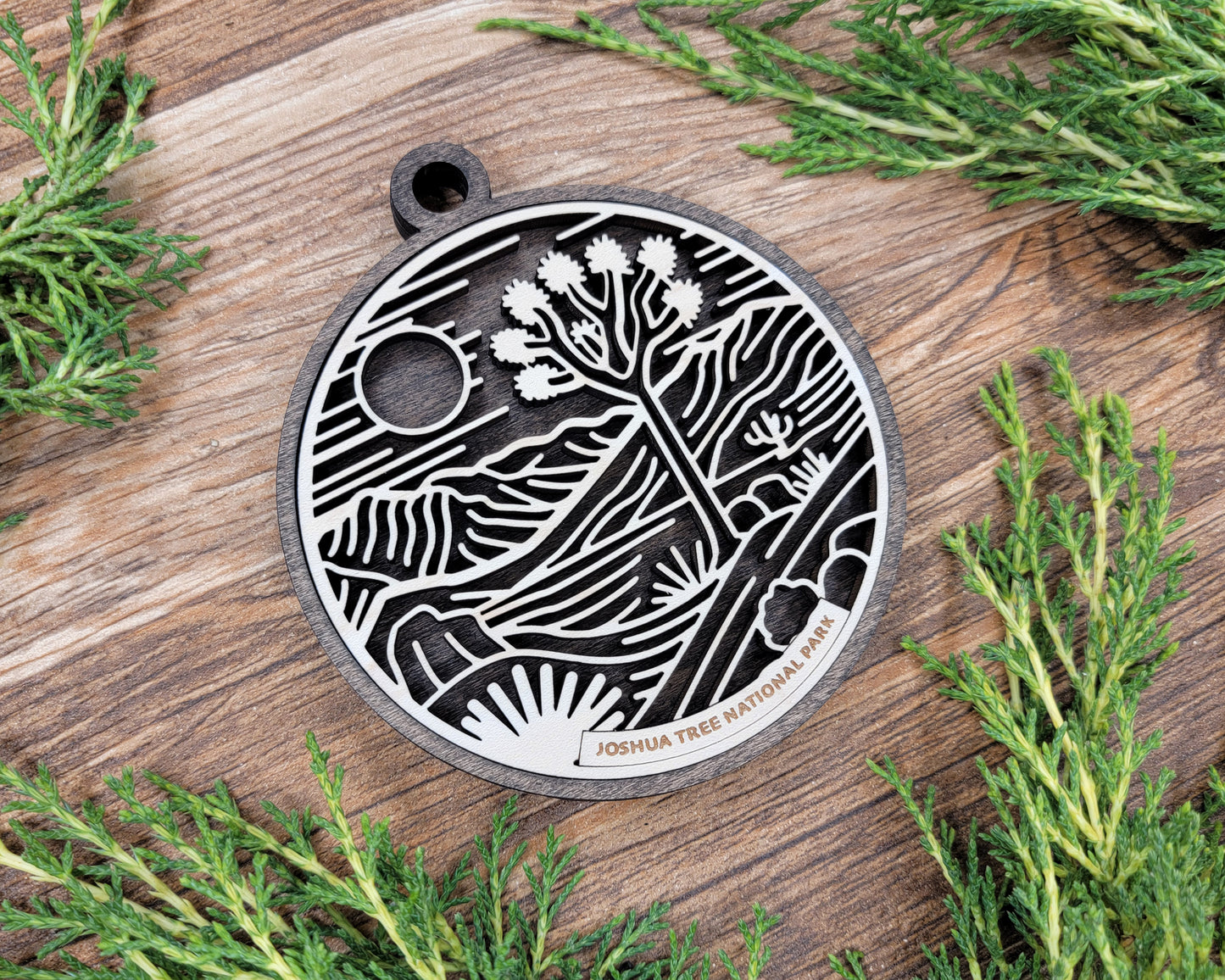 Joshua Tree National Park Line Art Ornament