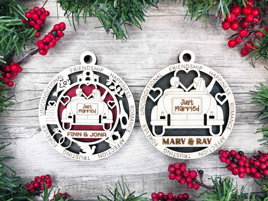 Just Married Ornament