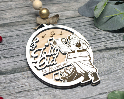 Jolly Old St. Nicholas Classic Christmas Carols Ornament