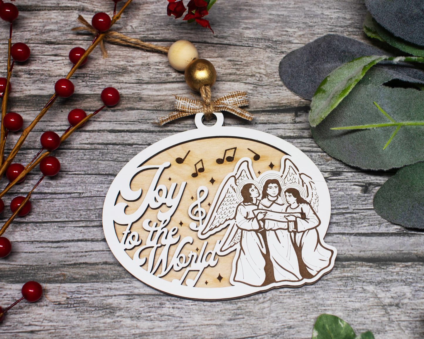 Joy to the World Classic Christian Carol Ornament