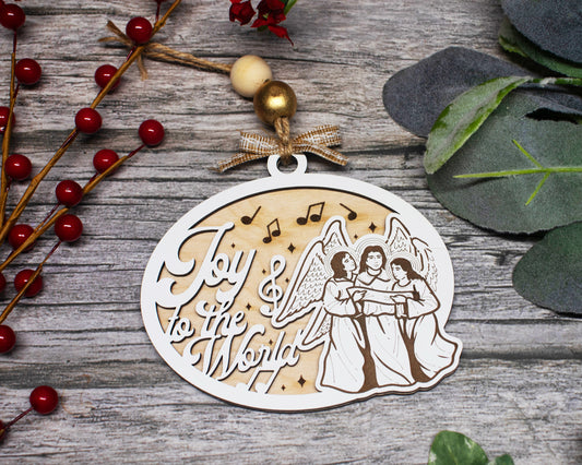 Joy to the World Classic Christian Carol Ornament