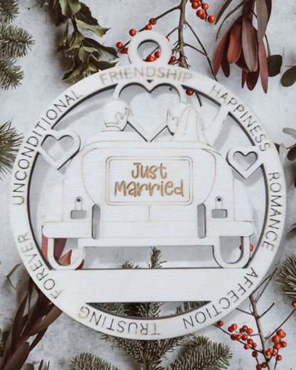 Just Married Ornament