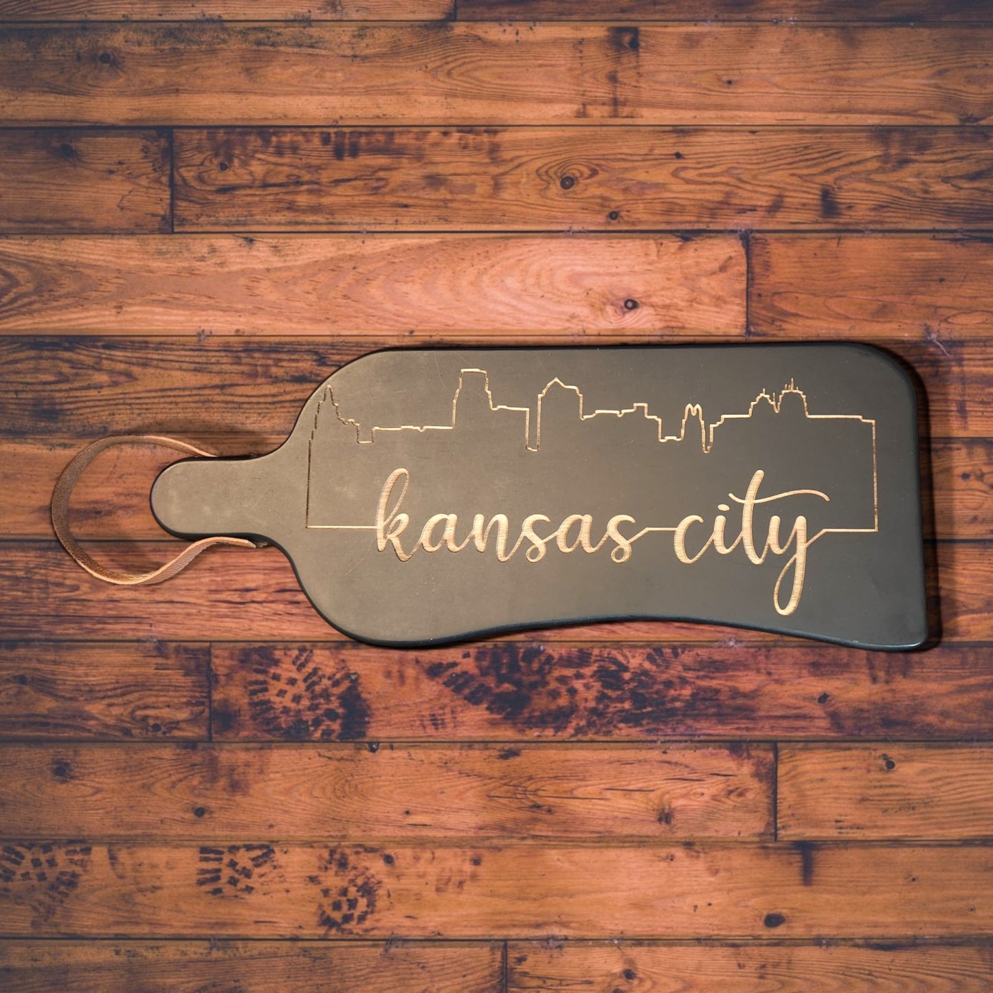 Black Kansas City Cutting Board
