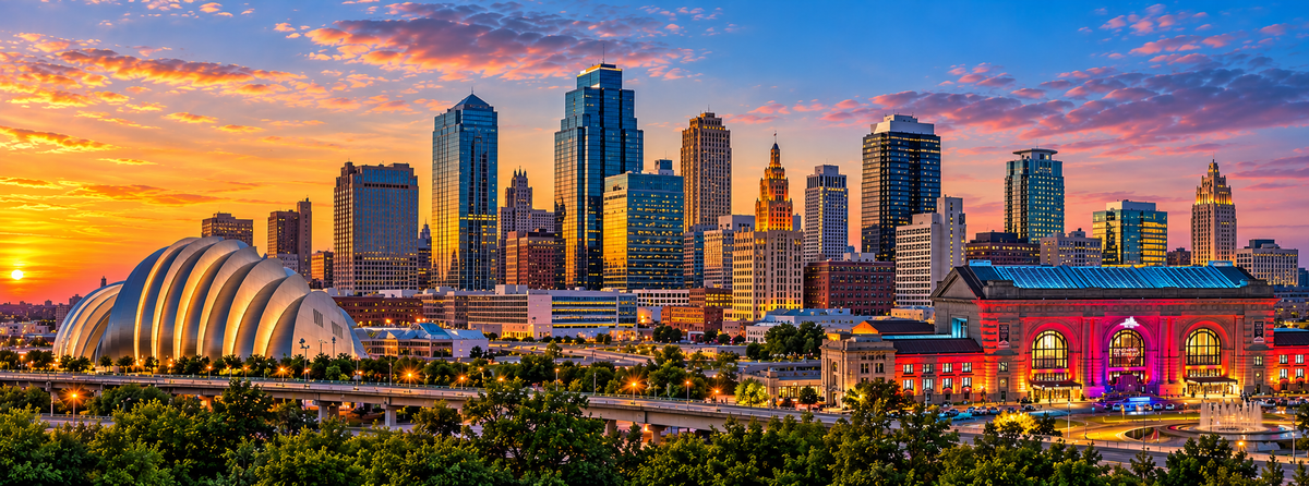 Kansas City Skyline Magnet - Natural Realistic