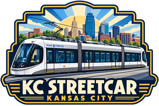 Kansas City Streetcar Magnet Art Deco
