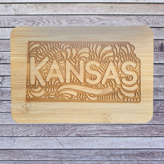 State of Kansas Bamboo Board