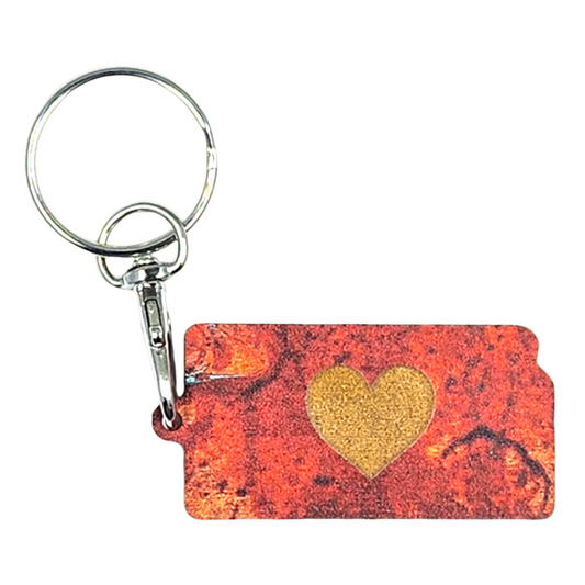 Kansas Keychain - Heart