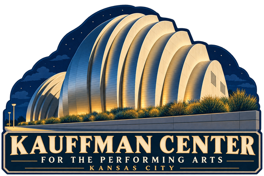 Kauffman Performing Arts Center Vintage Travel Theme