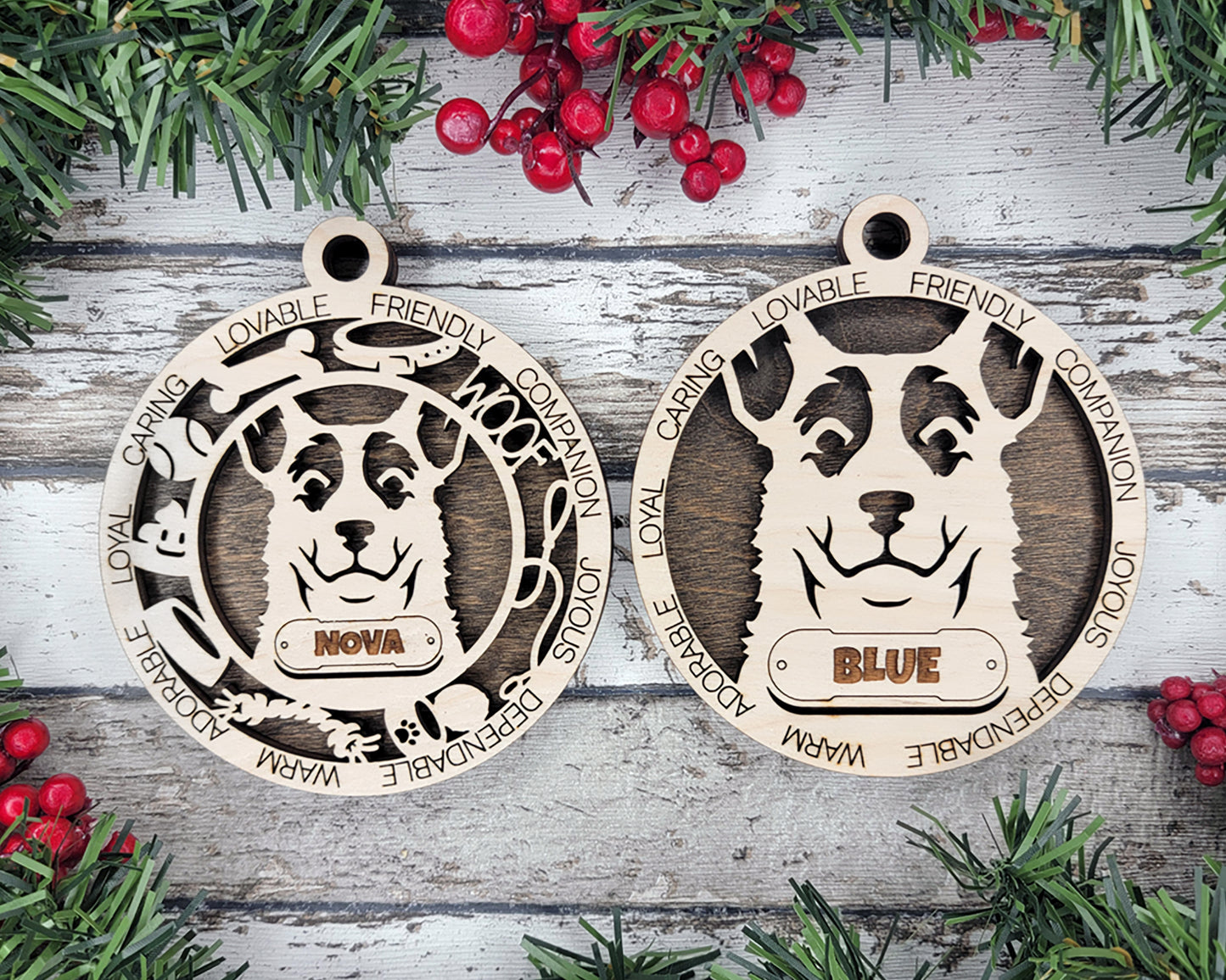 Adorable Dog Ornaments Pack 3