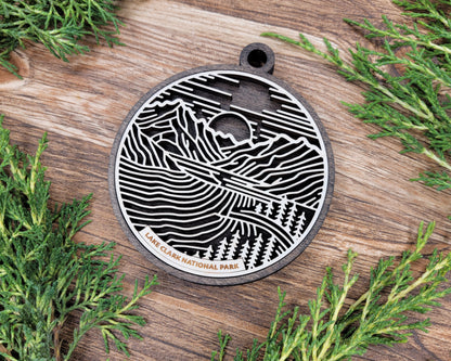 Lake Clark National Park Line Art Ornament