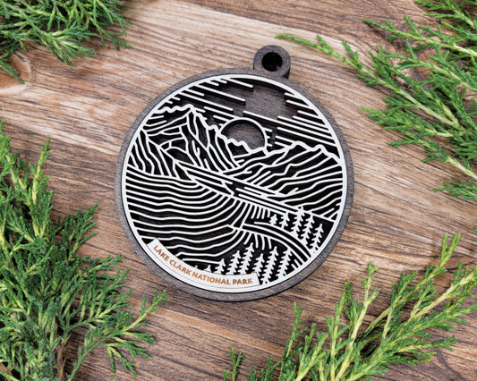 Lake Clark National Park Line Art Ornament