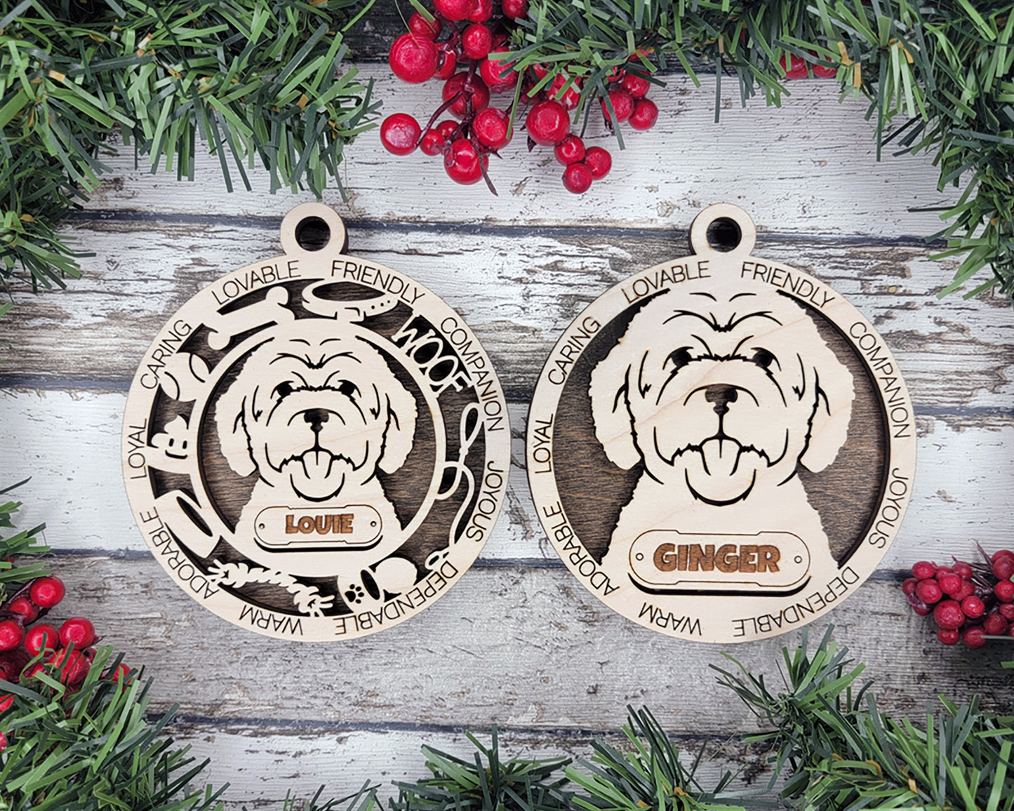 Adorable Dog Ornaments Pack 3