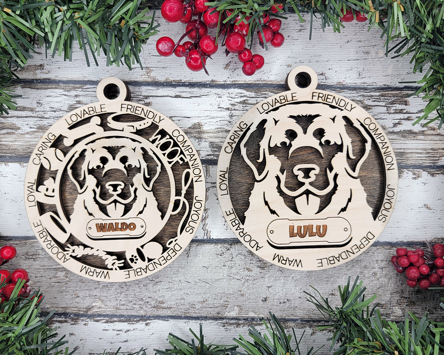 Adorable Dog Ornaments Pack 3