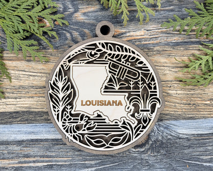 Louisiana State Heritage Ornament