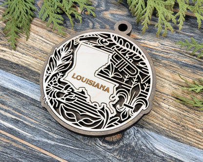 Louisiana State Heritage Ornament