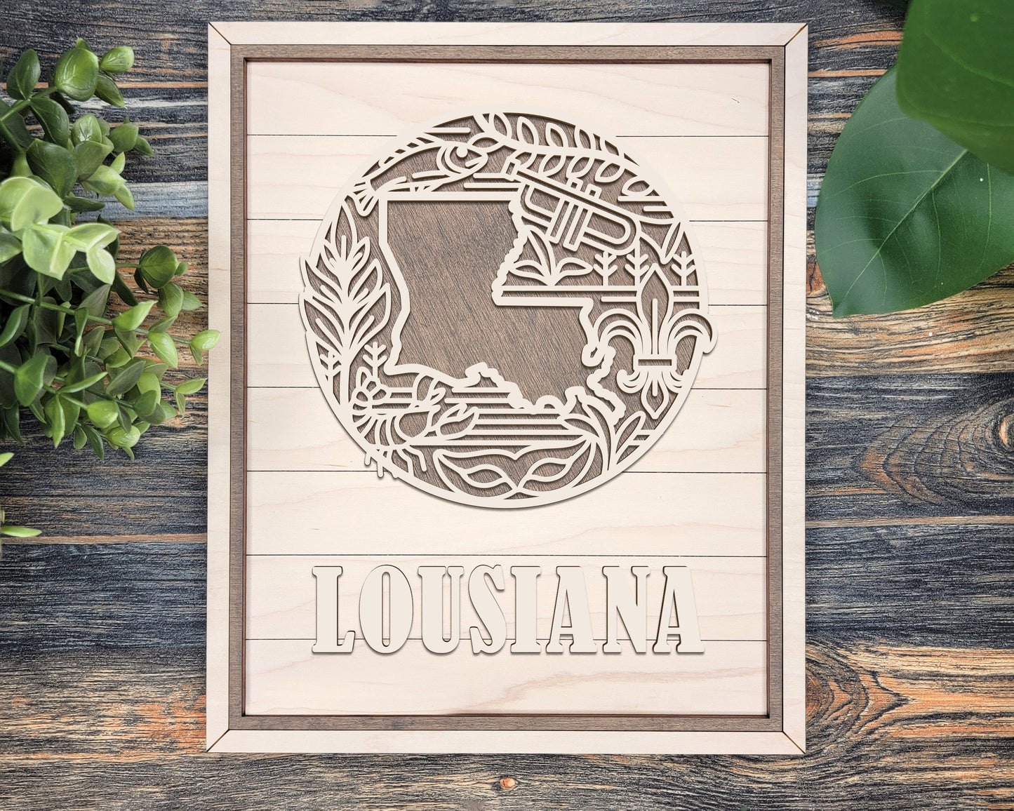 Louisiana State Heritage Frame Pop Sign