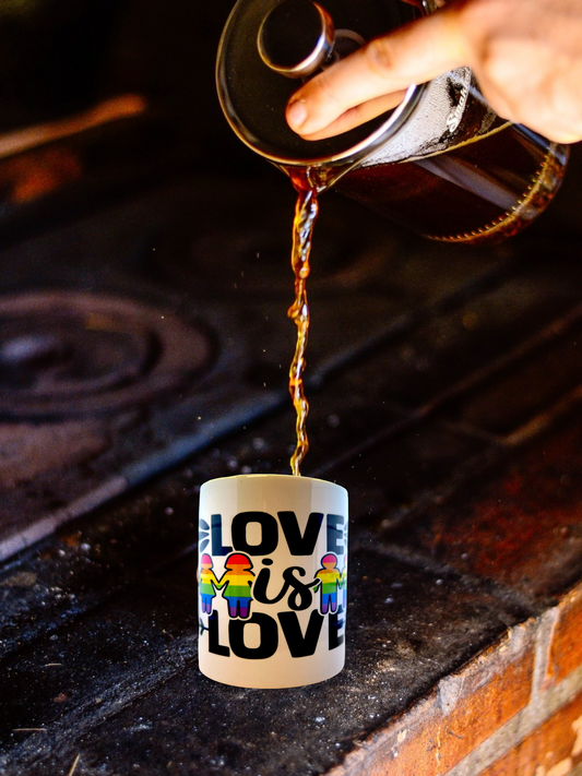 Love is Love (Holding Hands) 11 Oz. Ceramic Coffee/Tea Mug