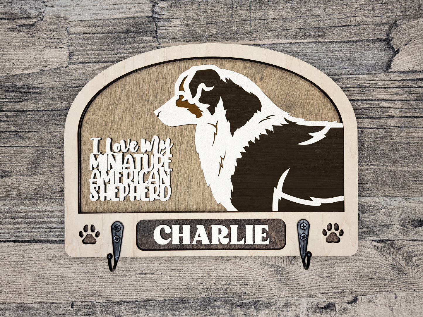 Miniature American Shepherd Leash Holder