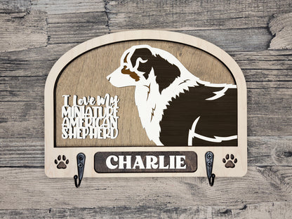 Miniature American Shepherd Leash Holder