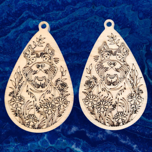 Miniature Schnauzer Earrings