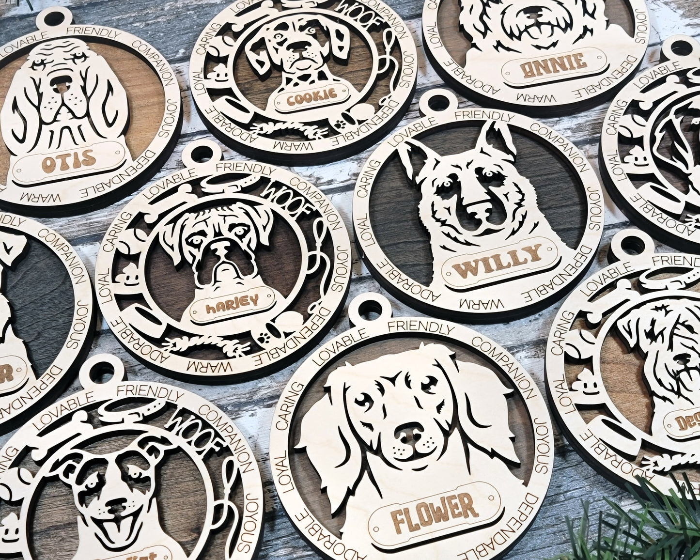 Adorable Dog Ornaments Pack 2