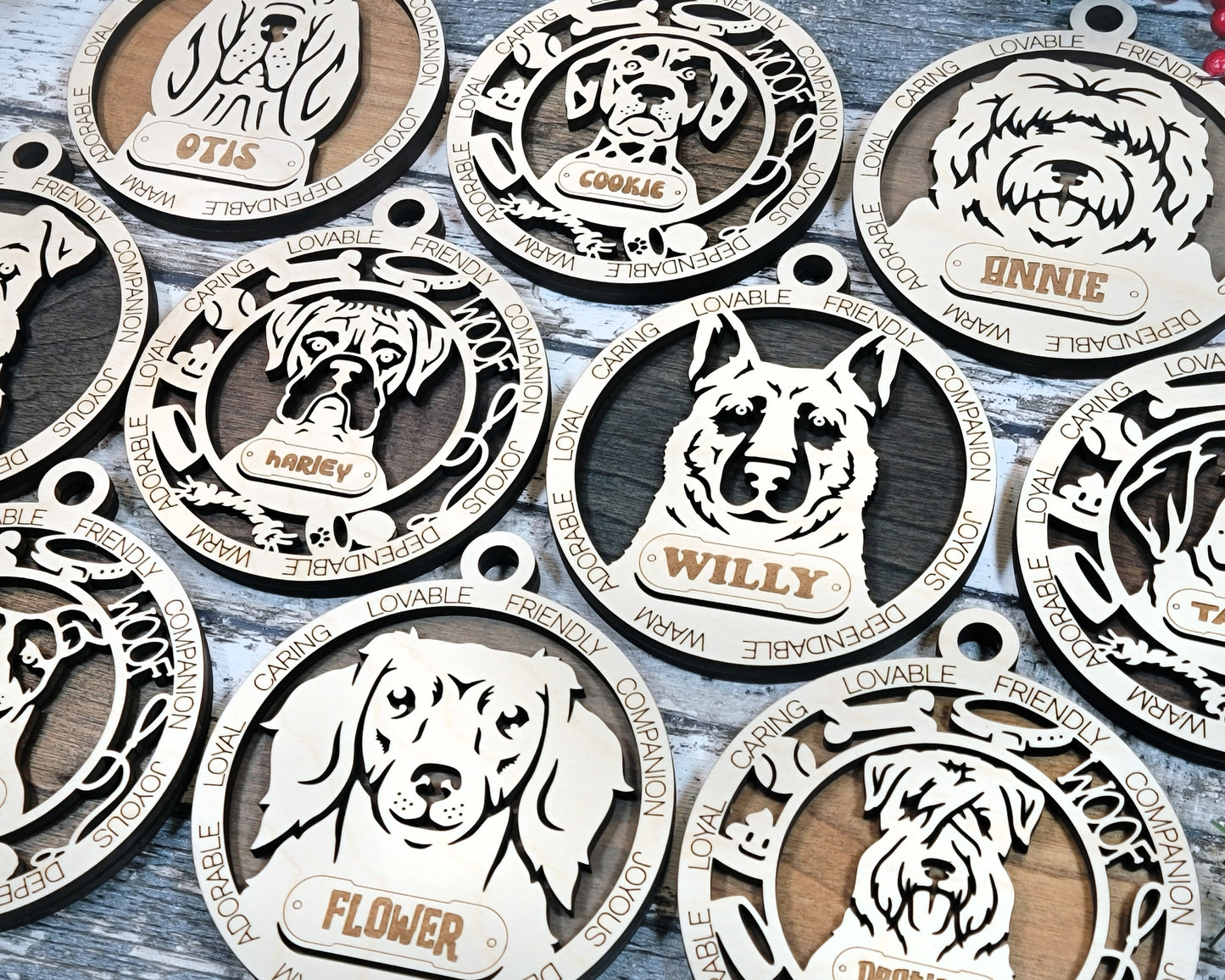 Adorable Dog Ornaments Pack 2