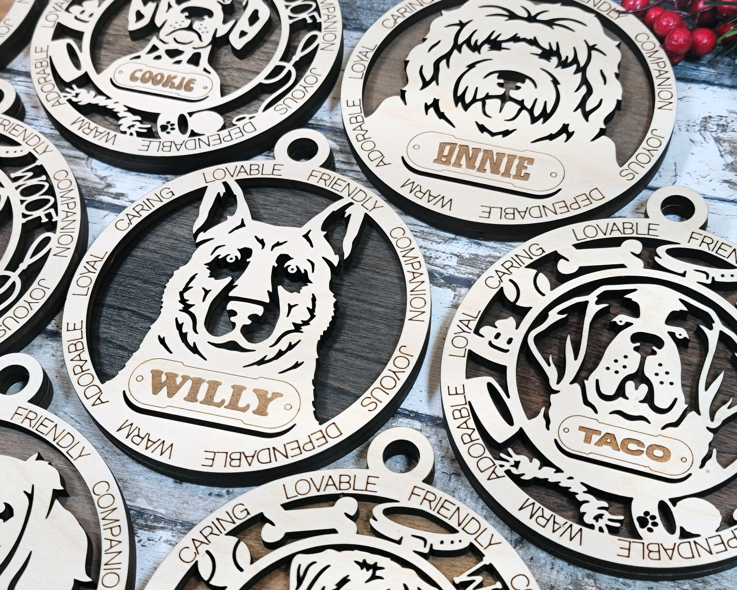 Adorable Dog Ornaments Pack 2