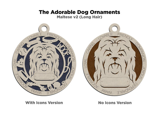 Maltese (Long Hair) Dog Ornament