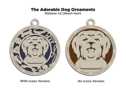 Maltese (Short Hair) Dog Ornament