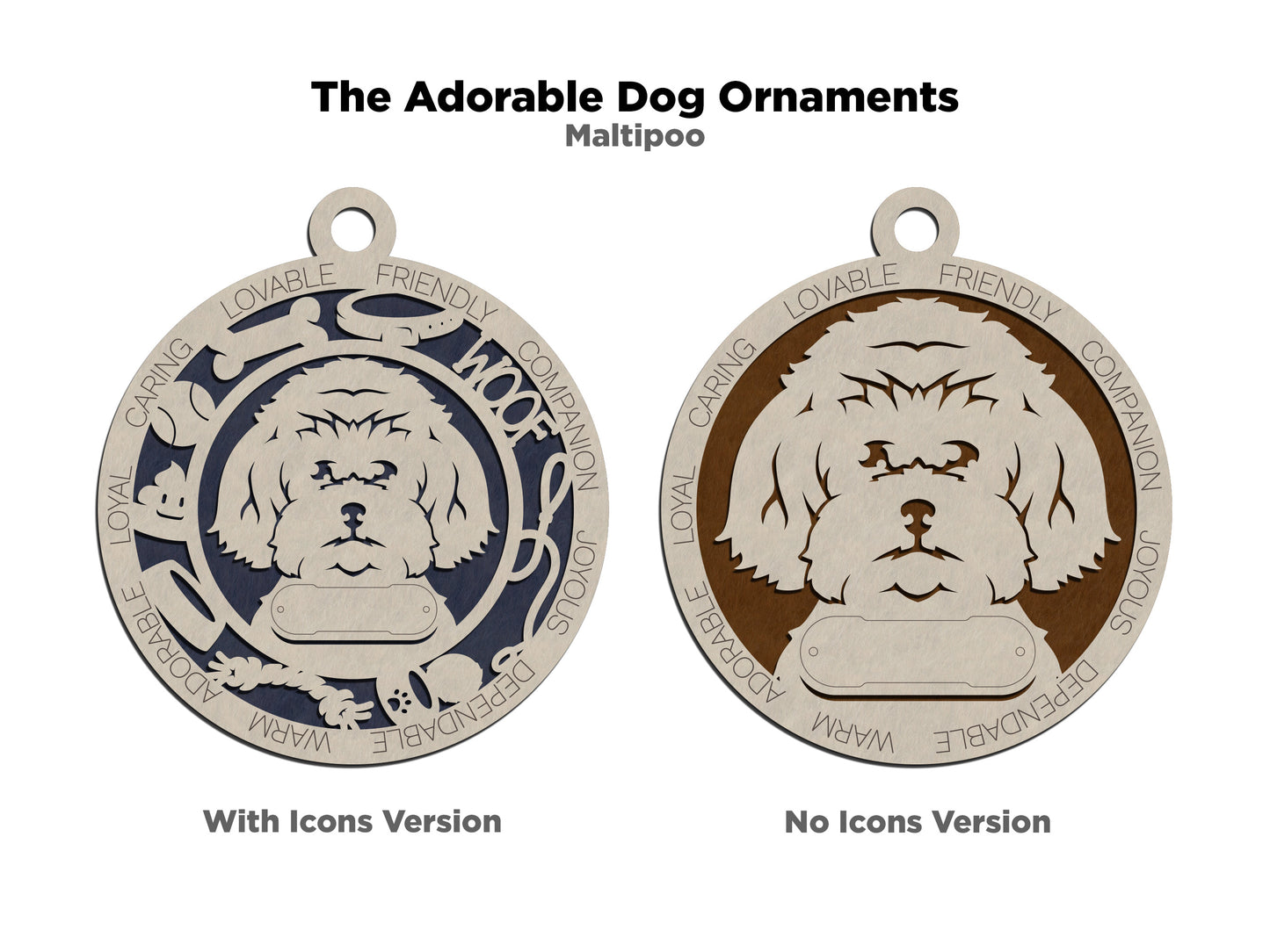 Maltipoo Ornament Dog Ornament