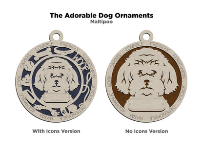 Maltipoo Ornament Dog Ornament