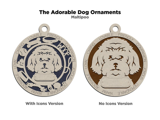 Maltipoo Ornament Dog Ornament