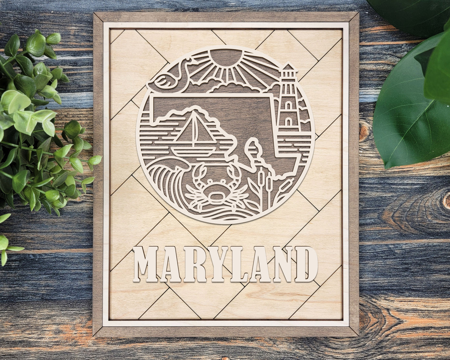 Maryland Heritage Frame Pop Sign