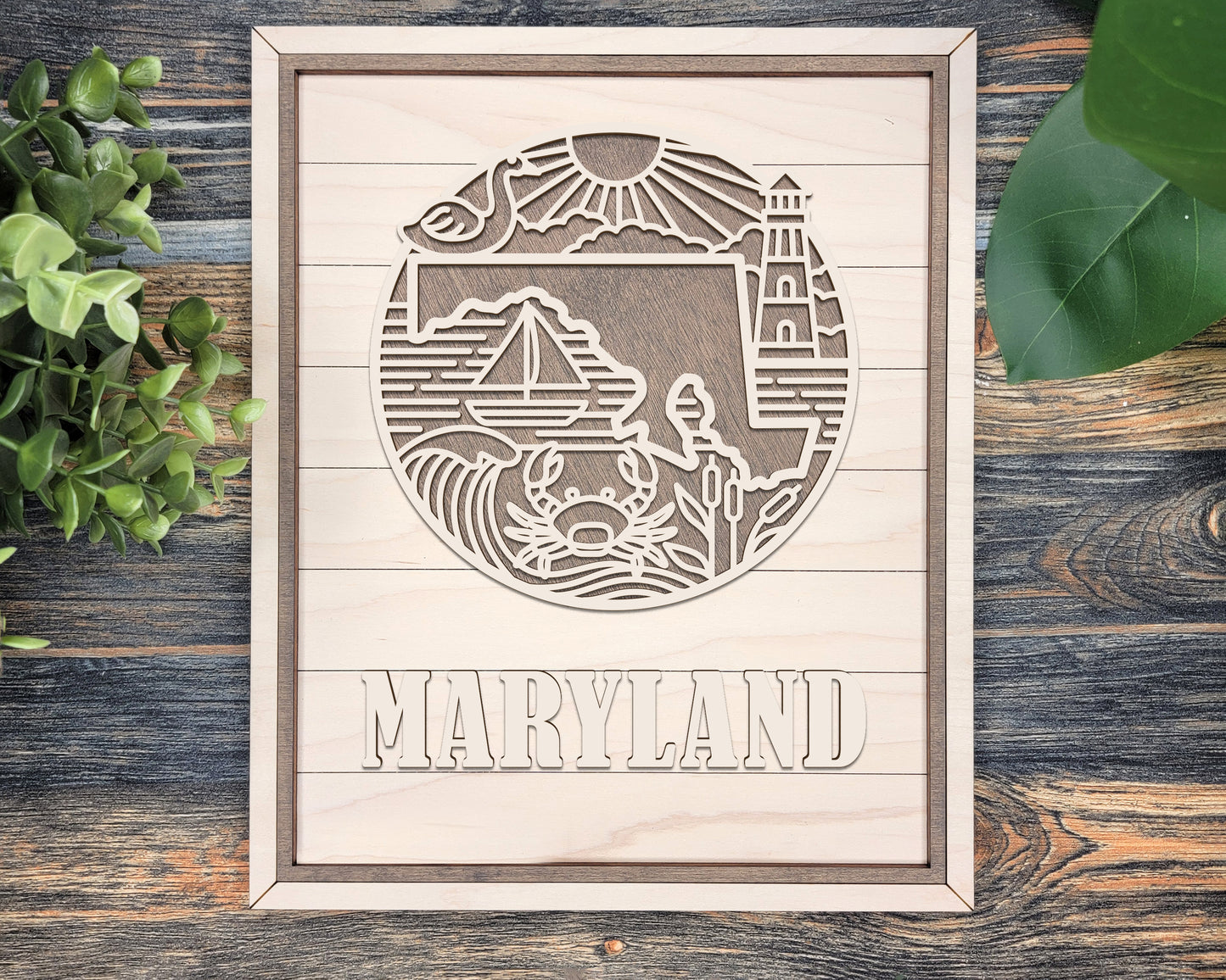 Maryland Heritage Frame Pop Sign