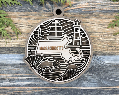 Massachusetts State Heritage Ornament