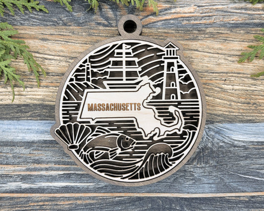Massachusetts State Heritage Ornament