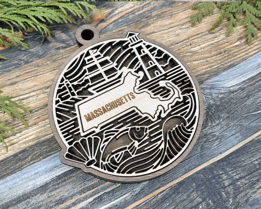 Massachusetts State Heritage Ornament