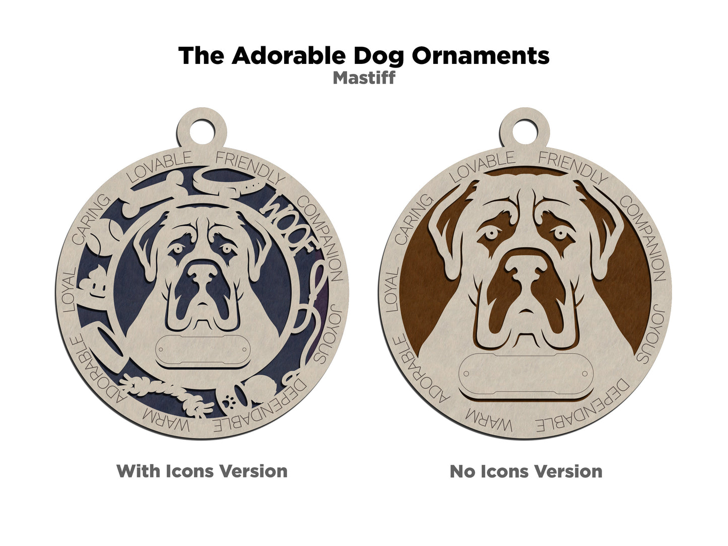 Mastiff Dog Ornament