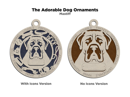 Mastiff Dog Ornament