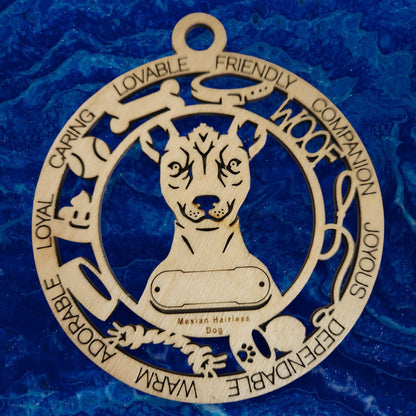 Mexican Hairless Dog Ornament