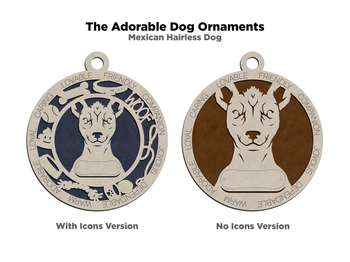 Mexican Hairless Dog Ornament (105)