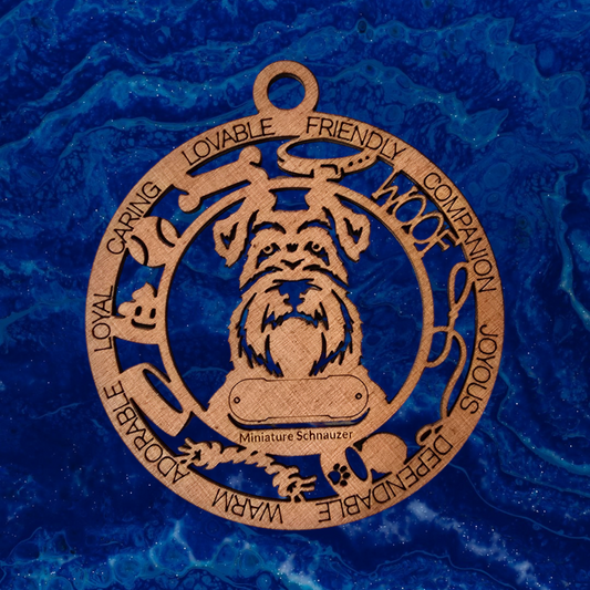Miniature Schnauzer Dog Ornament (108)