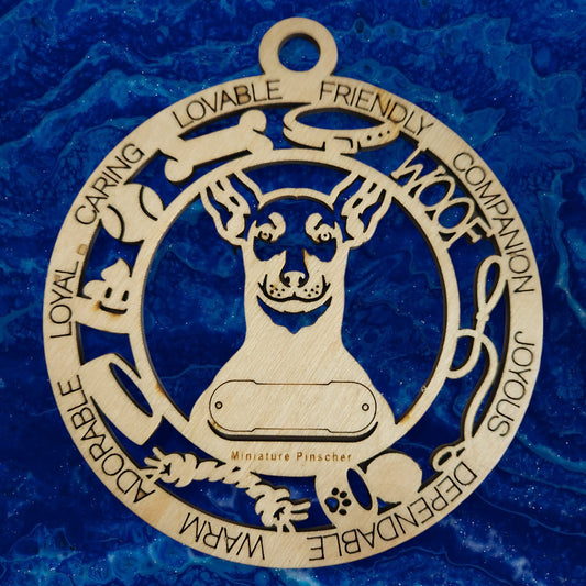 Miniature Pinscher Dog Ornament