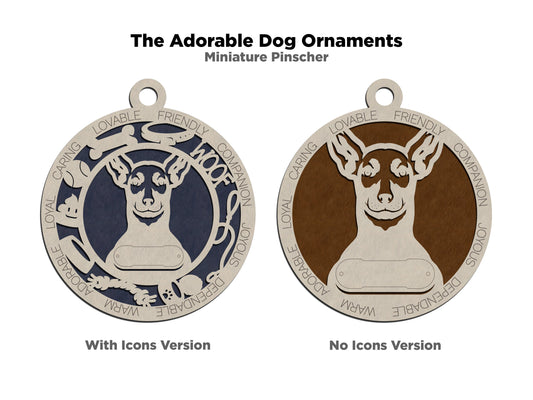 Miniature Pinscher Dog Ornament (107)