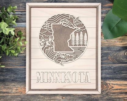 Minnesota Heritage Frame Pop Sign