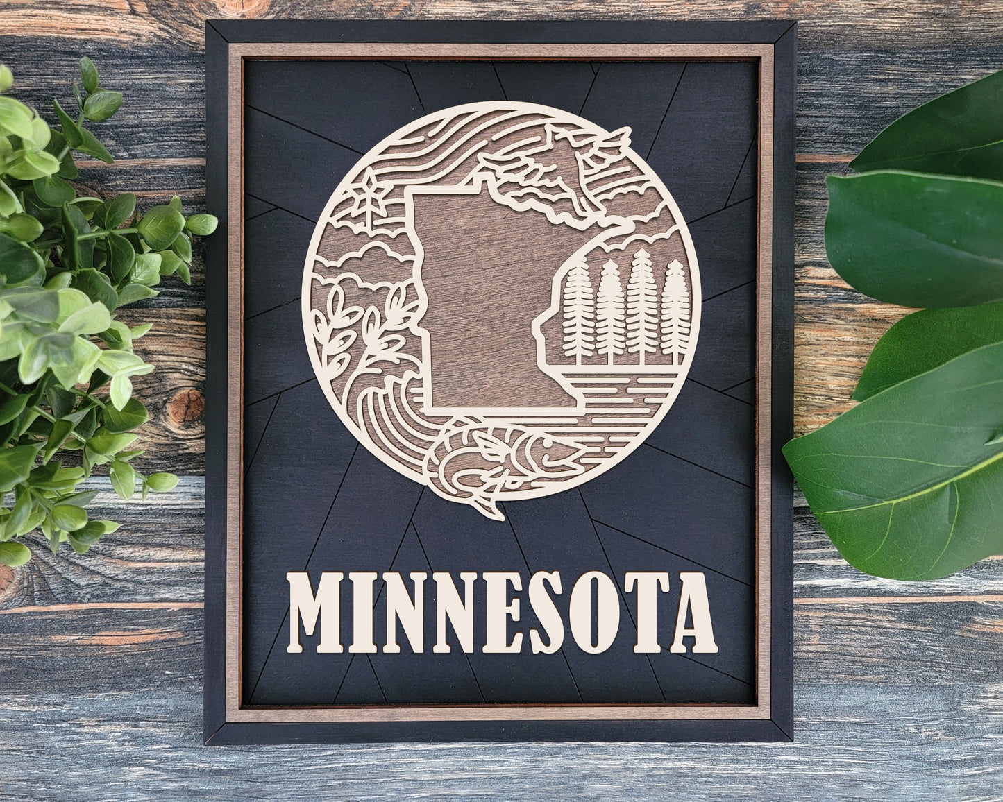 Minnesota Heritage Frame Pop Sign