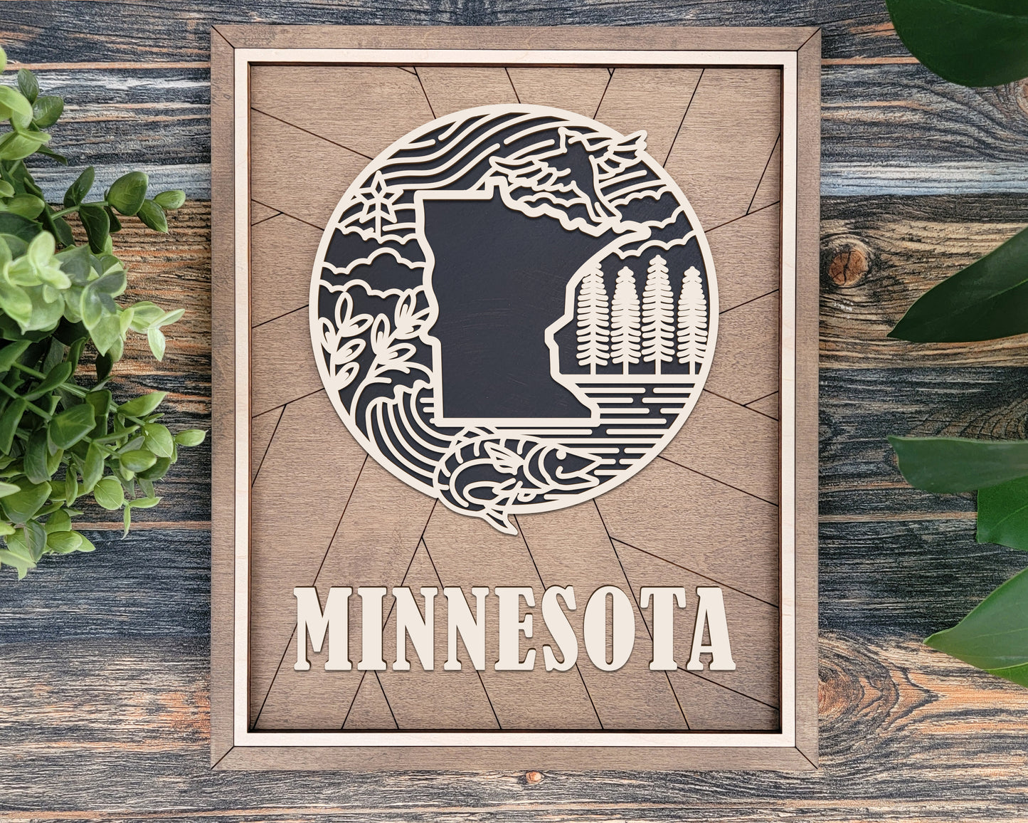 Minnesota Heritage Frame Pop Sign