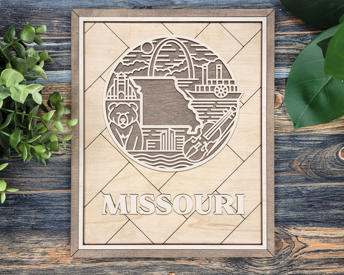 Missouri Heritage Frame Pop Sign