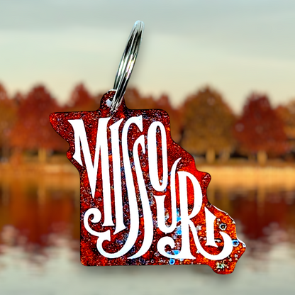 Missouri Etched Keychain