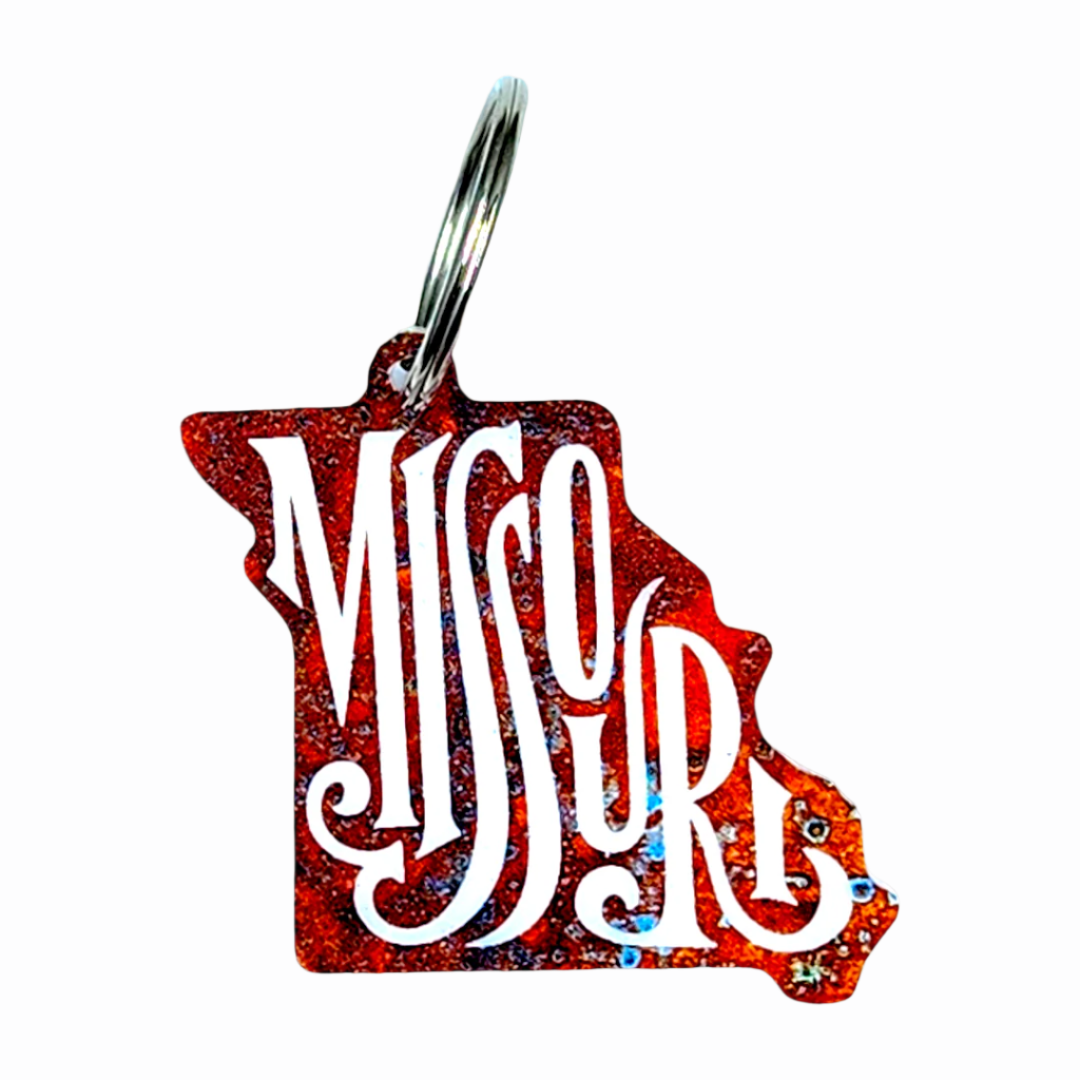 Missouri Etched Keychain